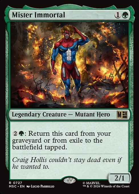 Mister Immortal XMSC-727 Rare Near Mint Englisch Foil