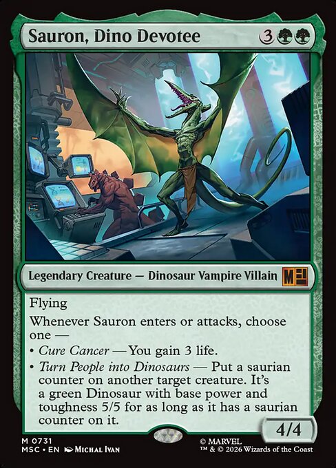 Sauron, Dino Devotee XMSC-731 Mythic Near Mint Englisch Foil