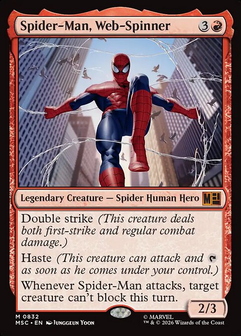 Spider-Man, Web-Spinner XMSC-832 Mythic Near Mint Englisch Foil