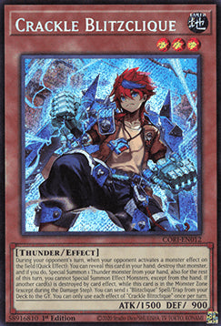 Knister Blitzclique CORI-DE012 Secret Rare NM Deutsch 1. Auflage