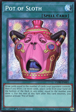 Topf der Faulheit CORI-DE061 Secret Rare Near Mint Deutsch 1. Auflage