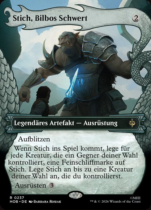 Stich, Bilbos Schwert XHOB-237 Rare Near Mint Deutsch