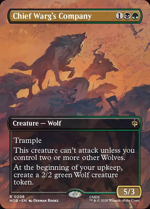 Chief Warg's Company XHOB-208 Rare Near Mint Englisch Foil