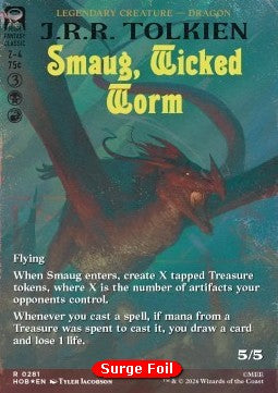 Smaug, listiger Lindwurm XHOB-281 Rare Near Mint Deutsch Foil