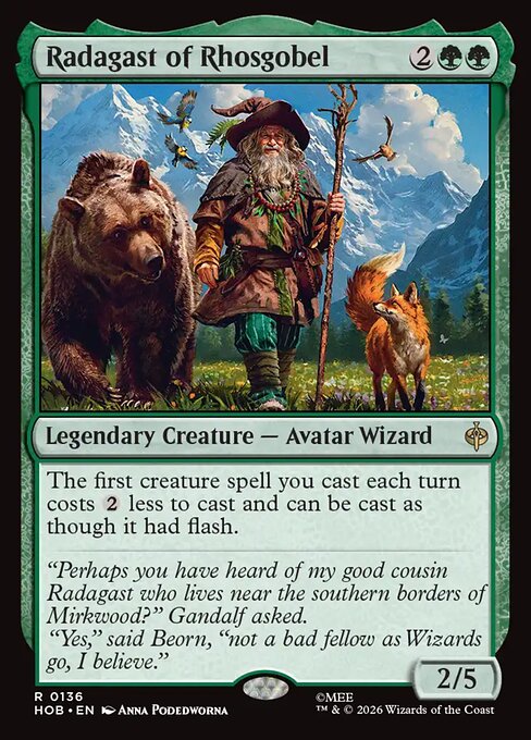 Radagast of Rhosgobel HOB-136 Rare Near Mint Englisch Foil