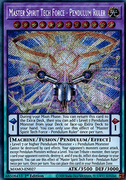 Meistergeist-Technikkraft - Pendelherrscher MAMO-DE027 Secret Rare Near Mint Deutsch 1. Auflage