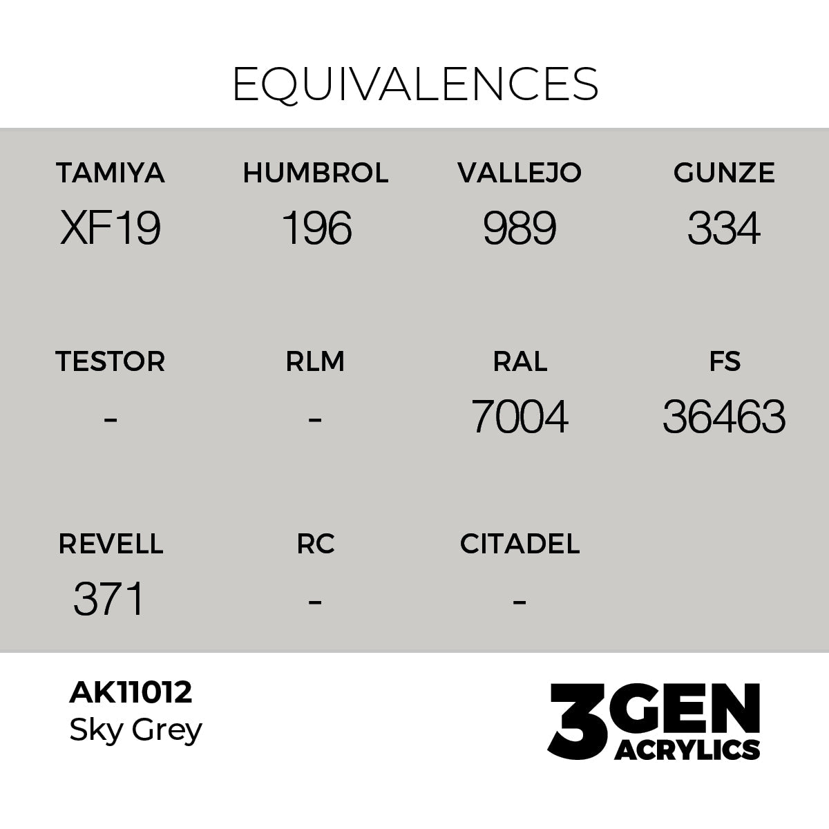 AK Interactive 3GEN Sky Grey 17ml