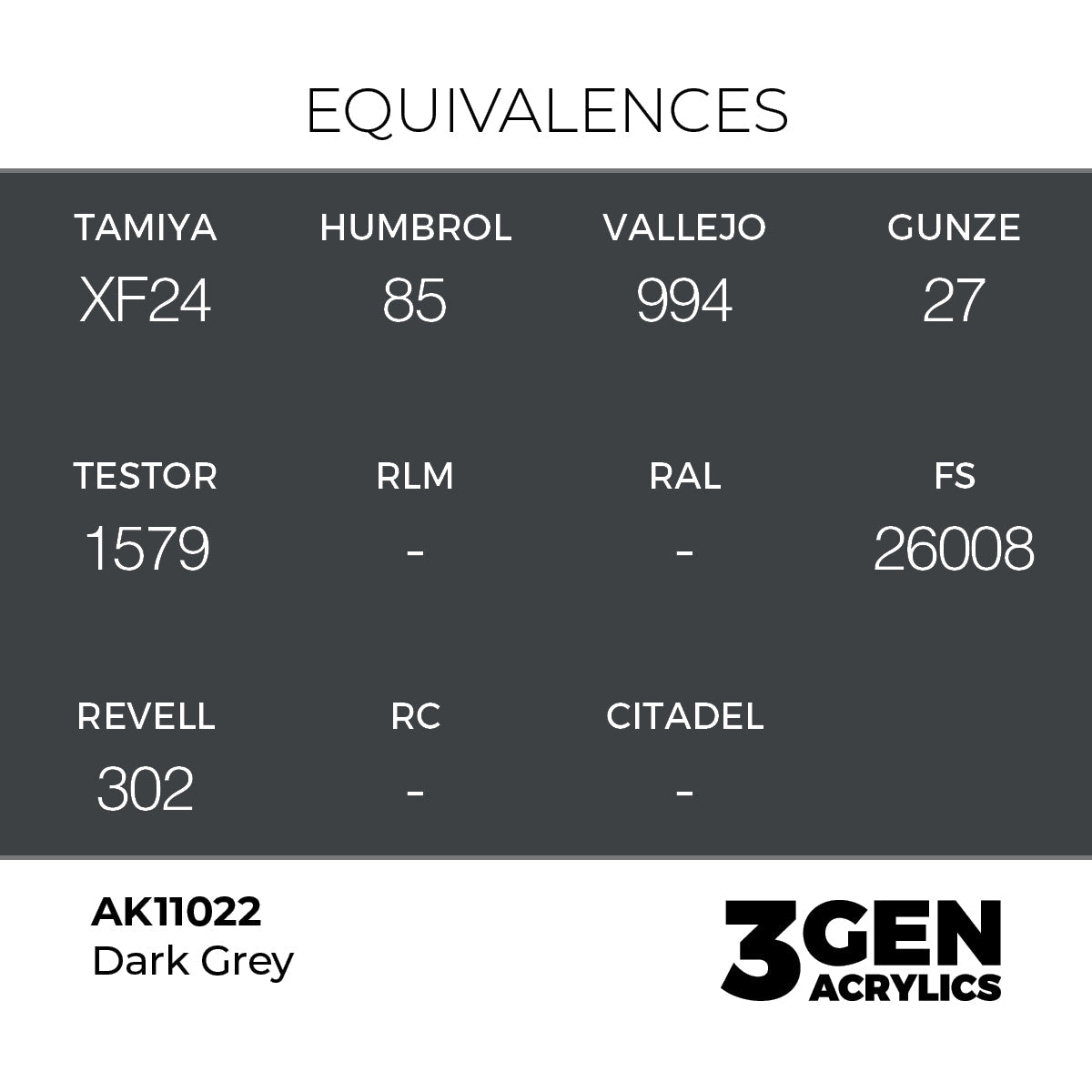 AK Interactive 3GEN Dark Grey 17ml