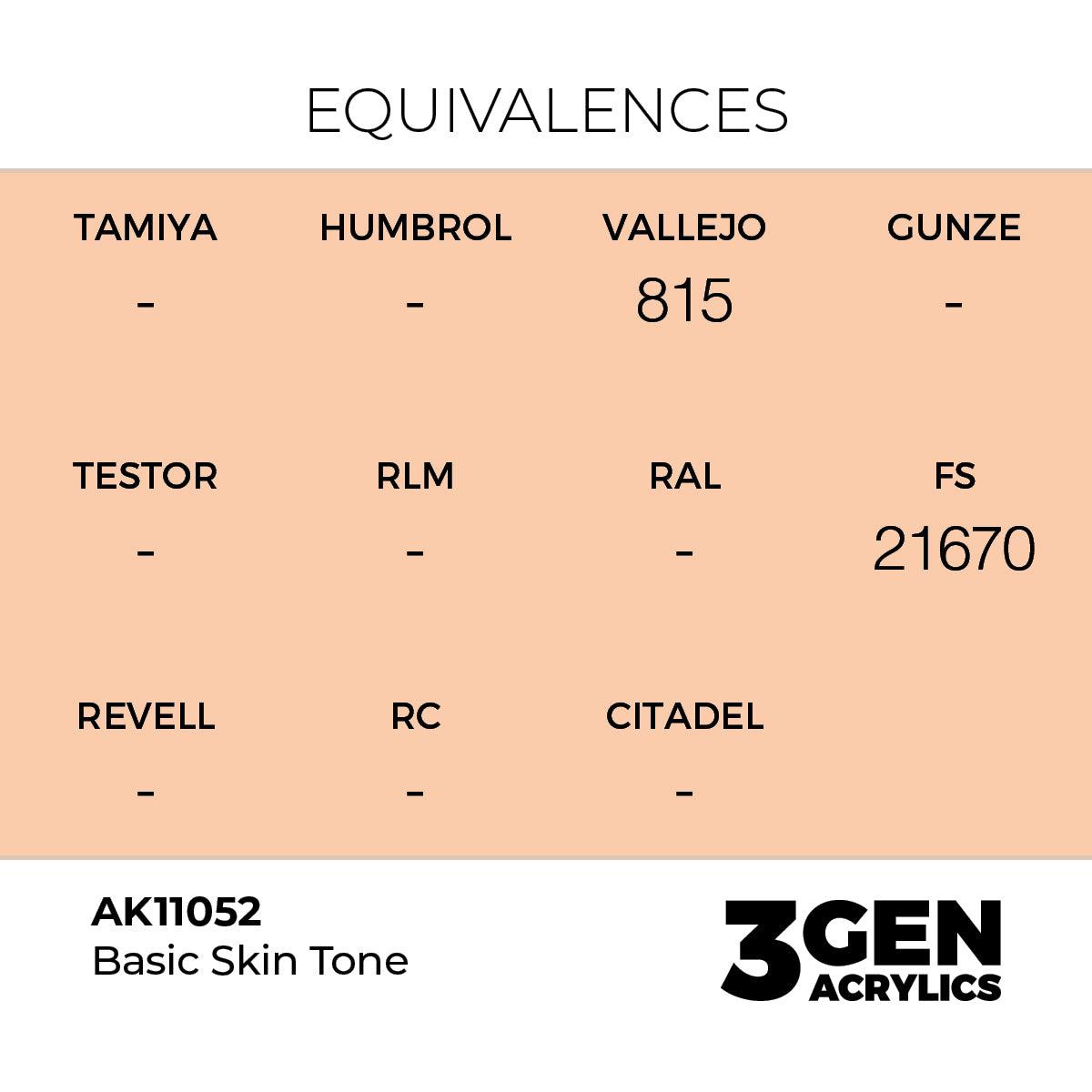 AK Interactive 3GEN Basic Skin Tone 17ml