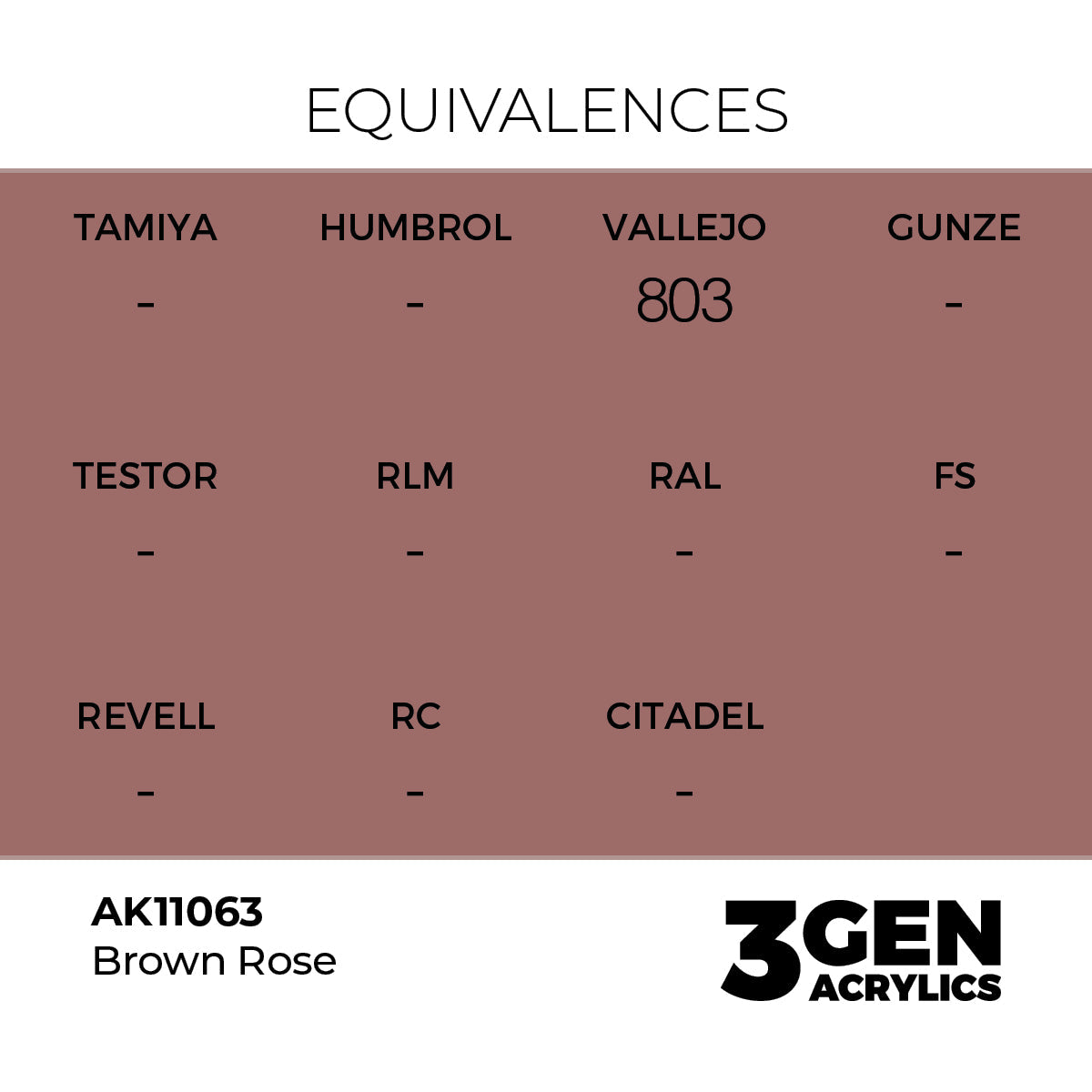 AK Interactive 3GEN Brown Rose 17ml