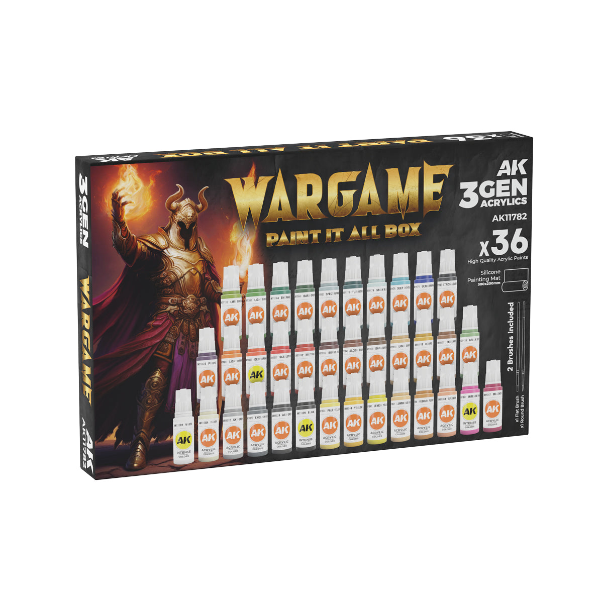 AK Interactive Wargame Paint It All Box 36 Colors 3Gen