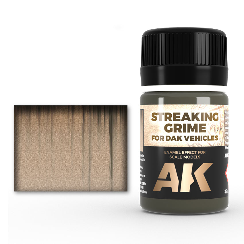 AK Interactive Enamel Effects Streaking Grime for Dark Vehicles