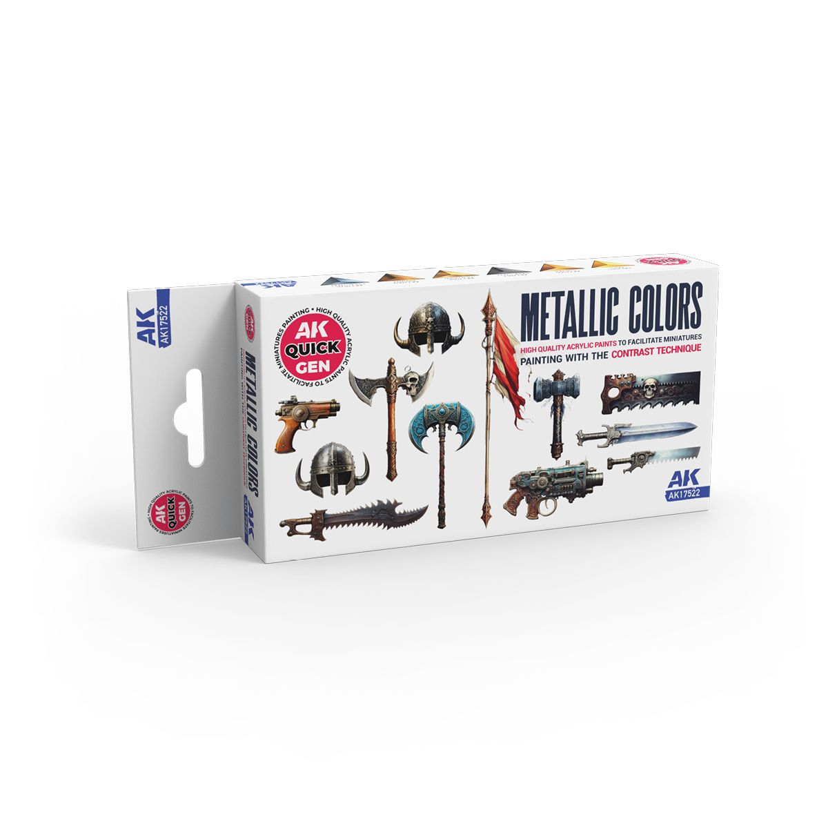 AK Interactive QUICK GEN Metallics Set