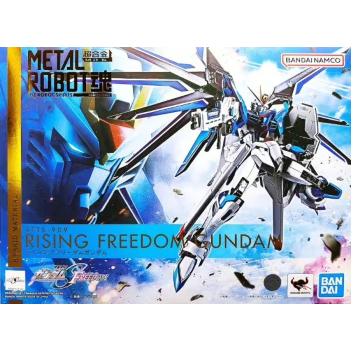 Bandai Metal Robot Damashii Rising Freedom Gundam Gundam Seed Freedom ca. 14cm