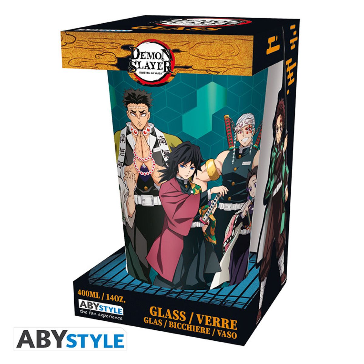 Demon Slayer Premium Large Glass 400ml Pillars