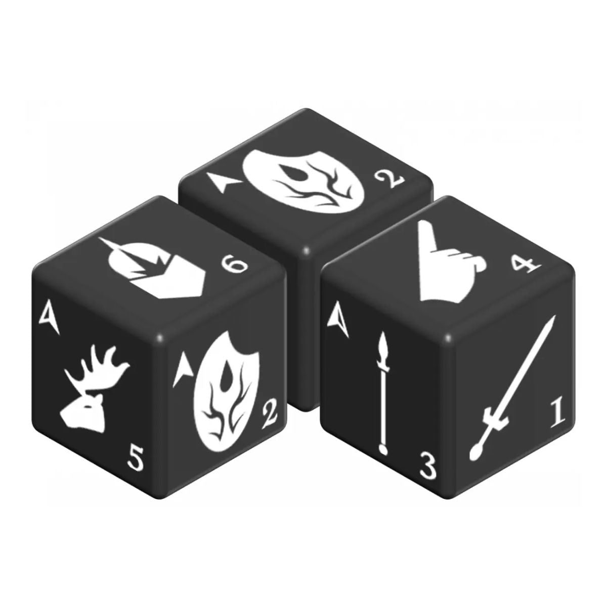 DiceWar Knights of Steel Würfelset schwarz