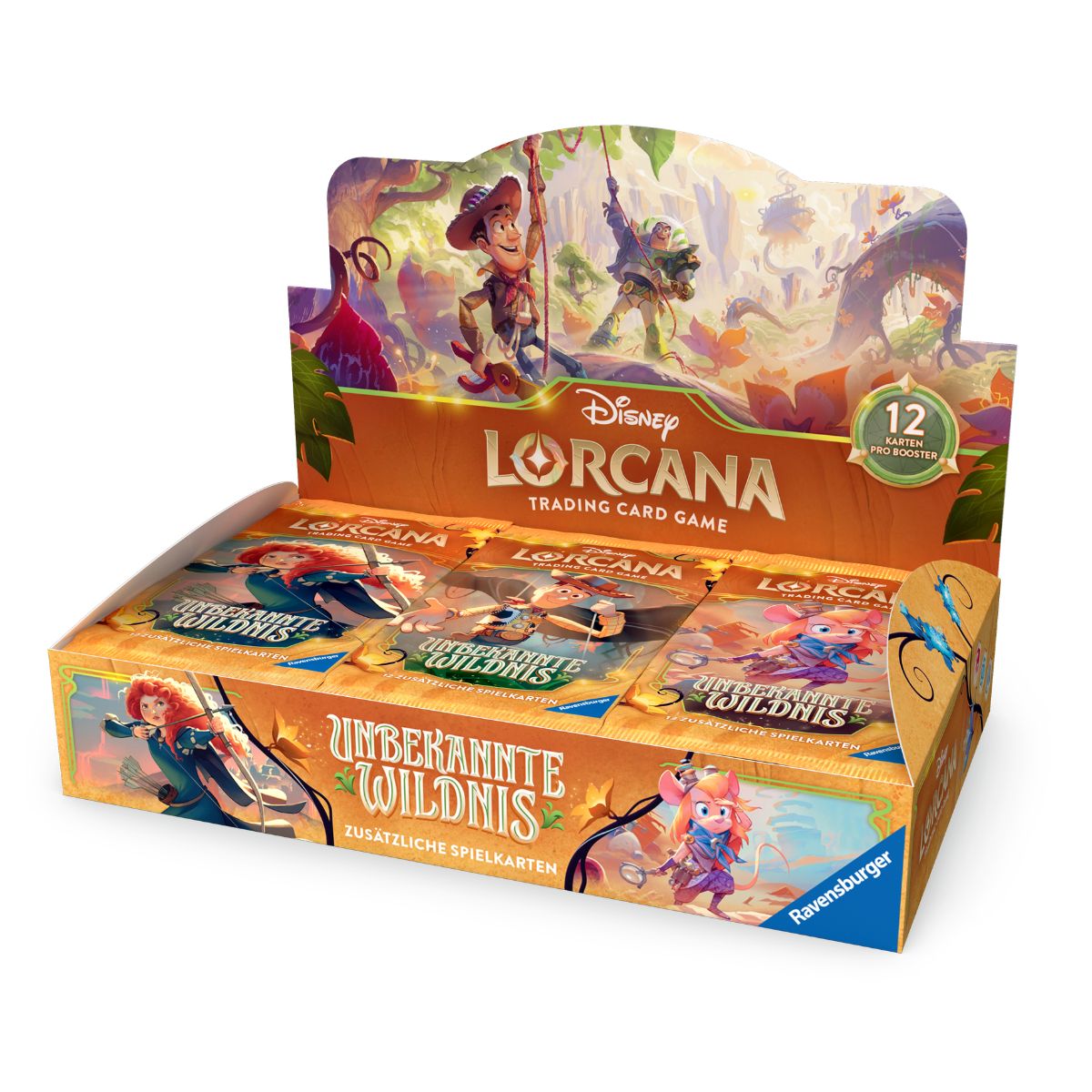 Disney Lorcana Unbekannte Wildnis Display (24 Booster) Deutsch