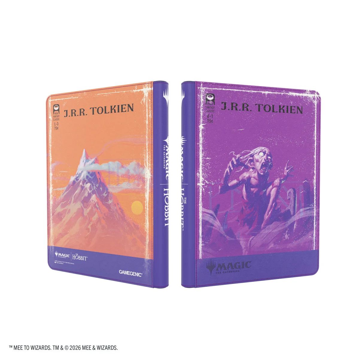 Gamegenic Magic: The Gathering The Hobbit Zip-Up Album 18-Pocket Gollum Riddle Master/The Lonely Mountain