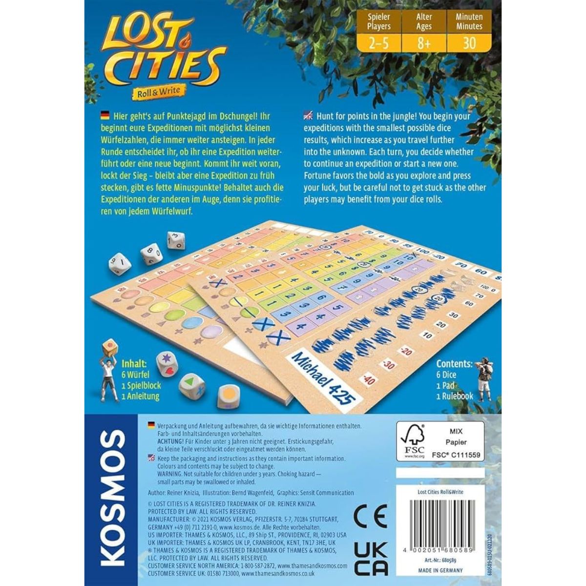 Lost Cities Roll & Write