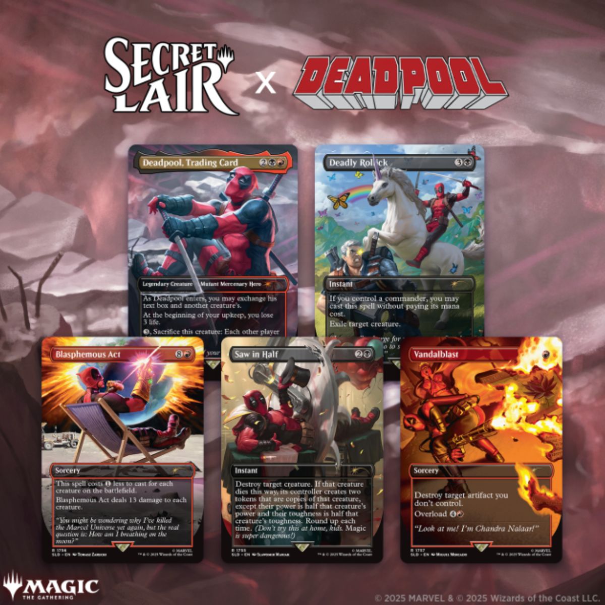 Magic: The Gathering Secret Lair x Marvel Deadpool NonFoil Englisch