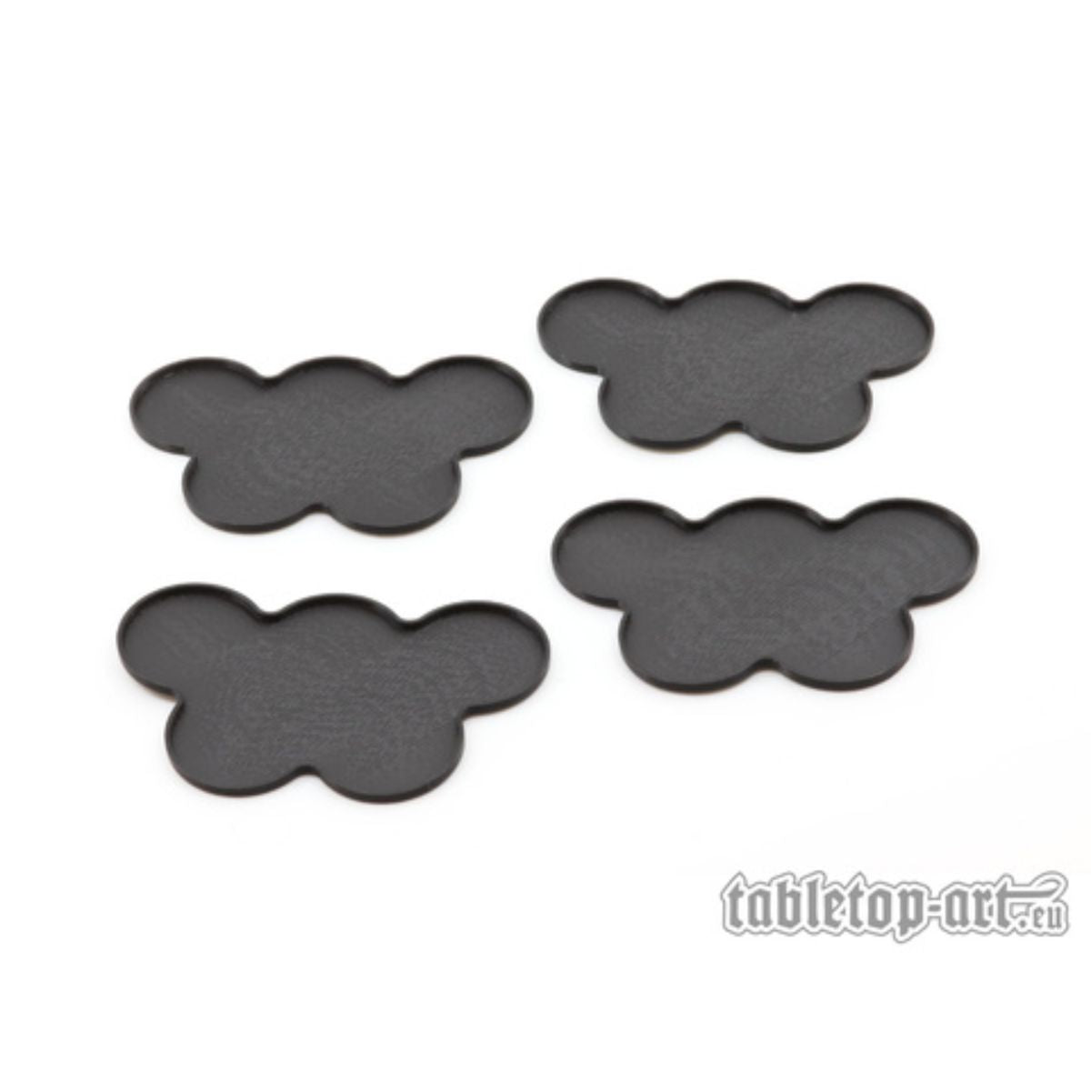 Movement Tray Flat Bases 25mm 5S Cloud Black