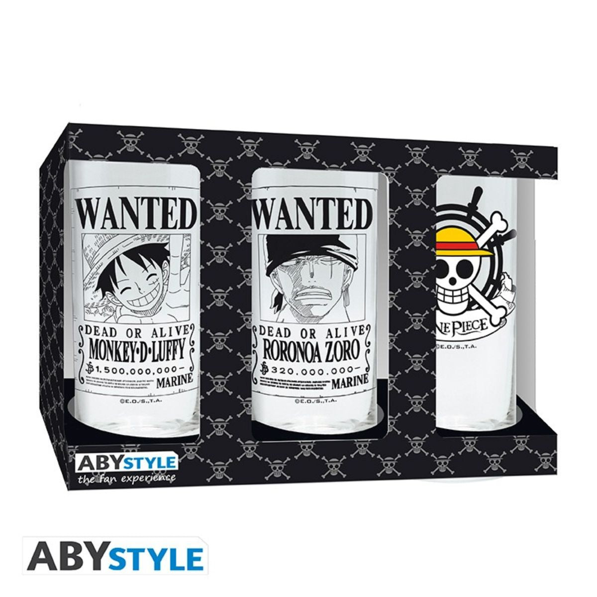 One Piece 3 Glass Set