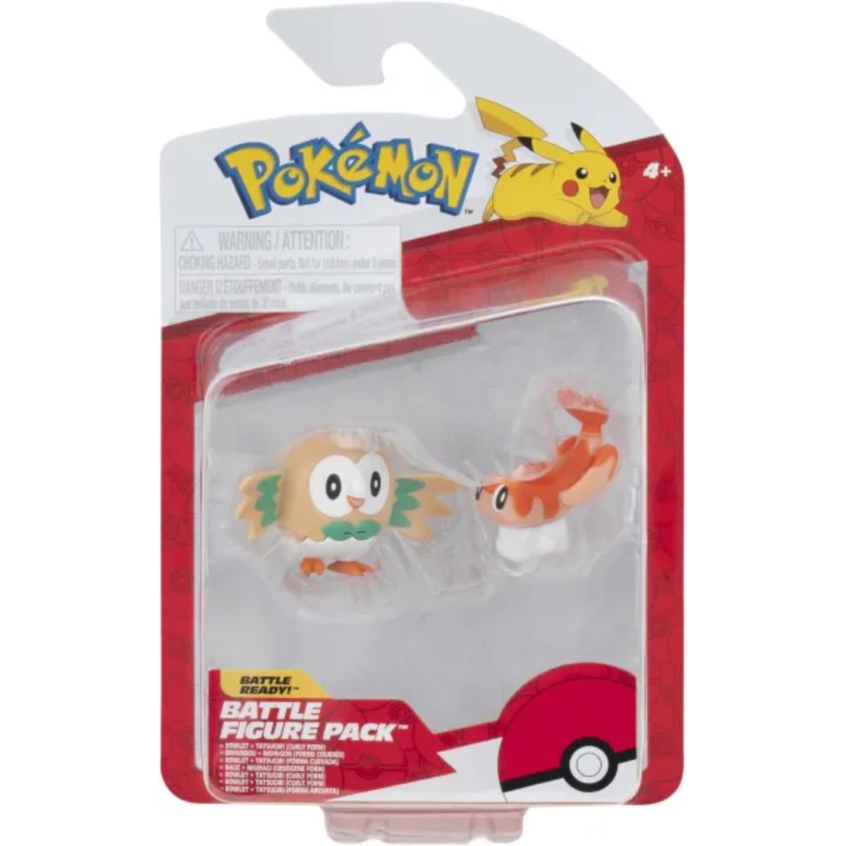 Pokémon Battle Figure 2 Pack Tatsugiri Curly Form & Rowlet