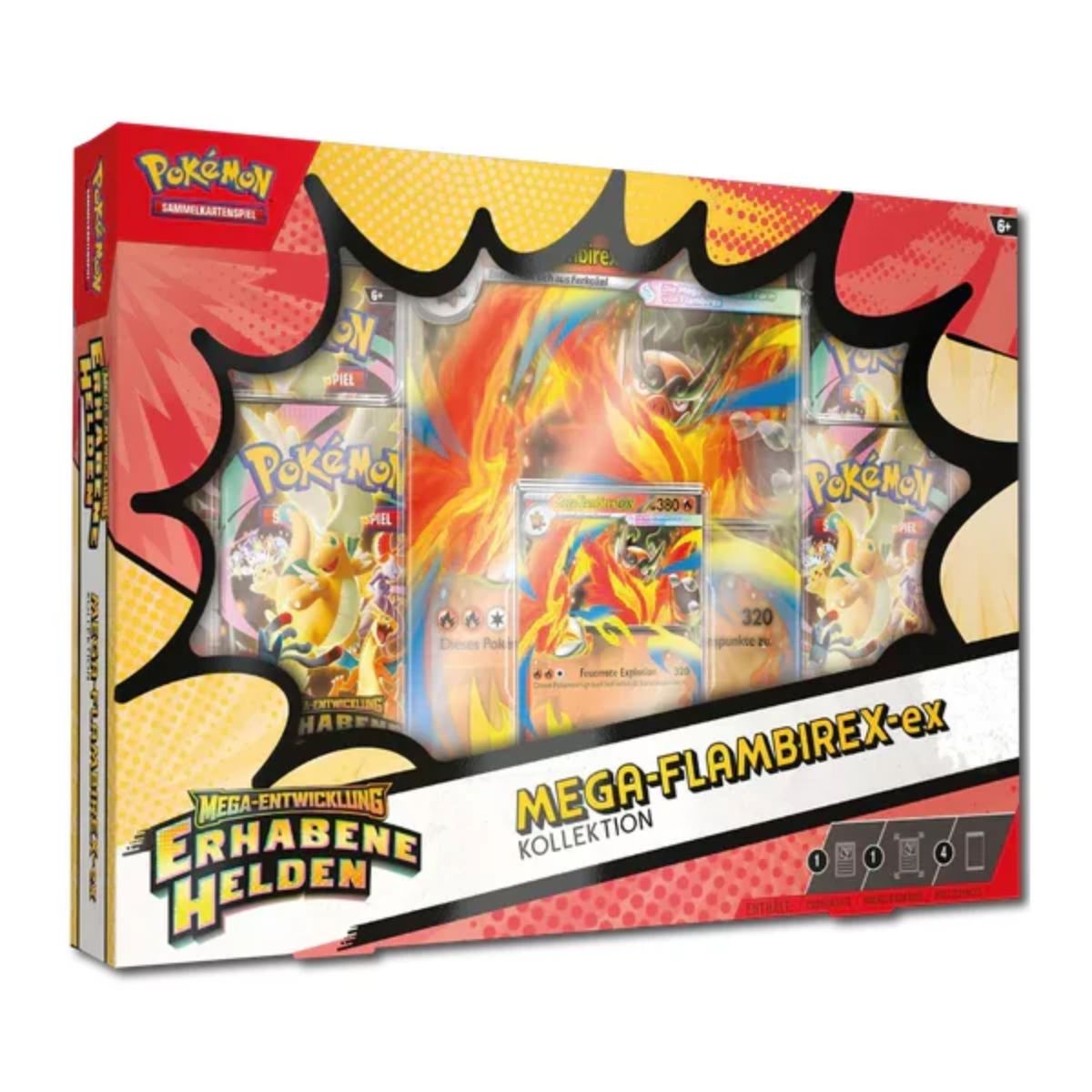Pokémon Erhabene Helden Mega-Flambirex-EX Kollektion Deutsch