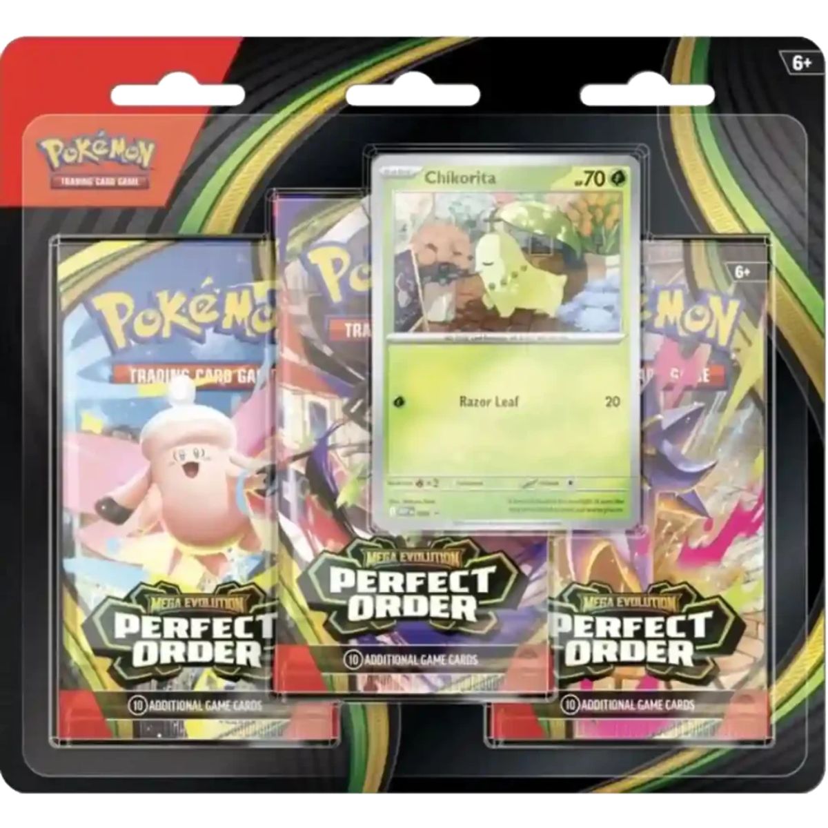 Pokémon Perfect Order 3-Pack-Blister Chikorita Promo Englisch