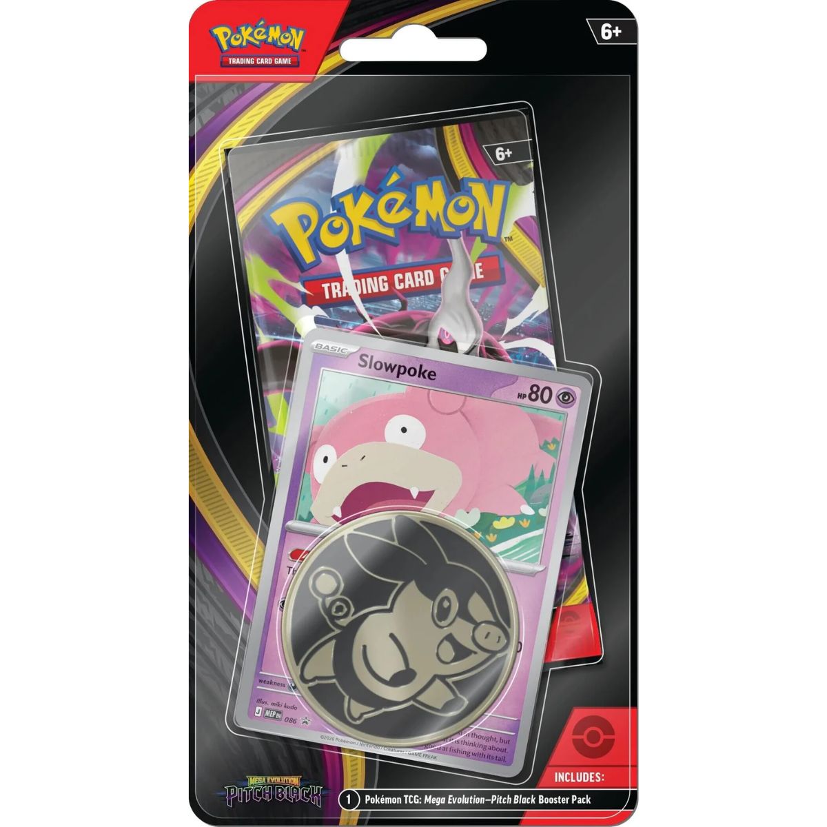 Pokémon Mega Evolution Pitch Black Slowpoke Single Blister Englisch