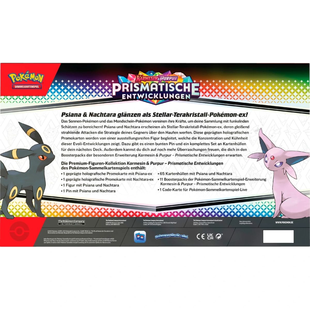 Pokémon Prismatische Entwicklungen Premium-Figuren-Kollektion Deutsch