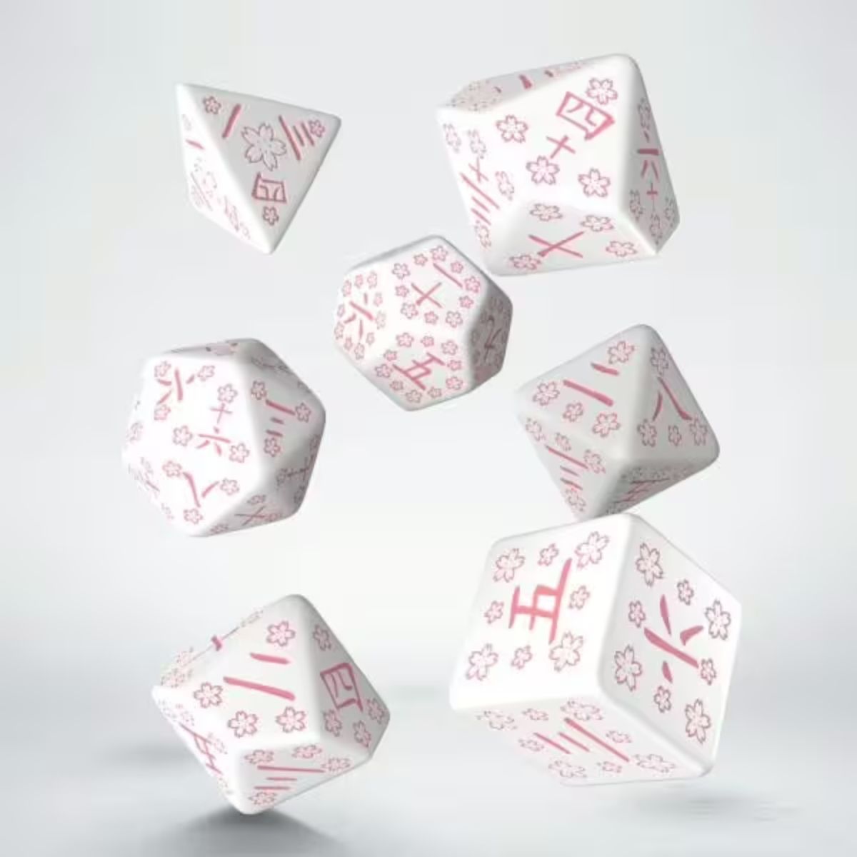 Q-Workshop Cherry Blossoms Petals Japanese Dice Set