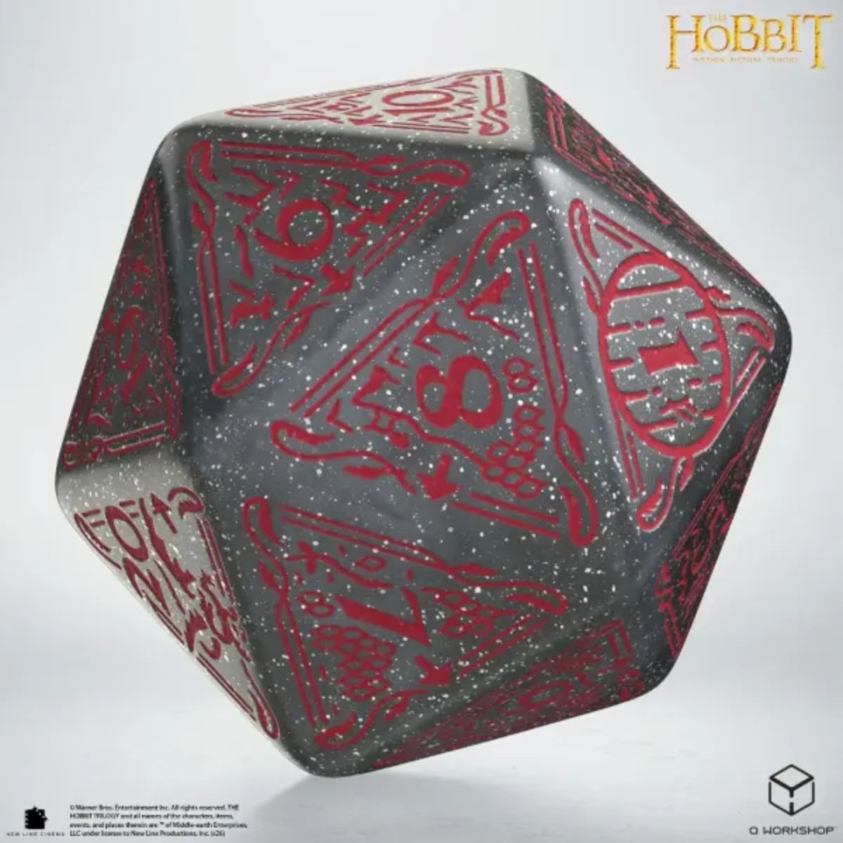 Q-Workshop Lunaris TCG Jumbo Die The Hobbit Spindown D20