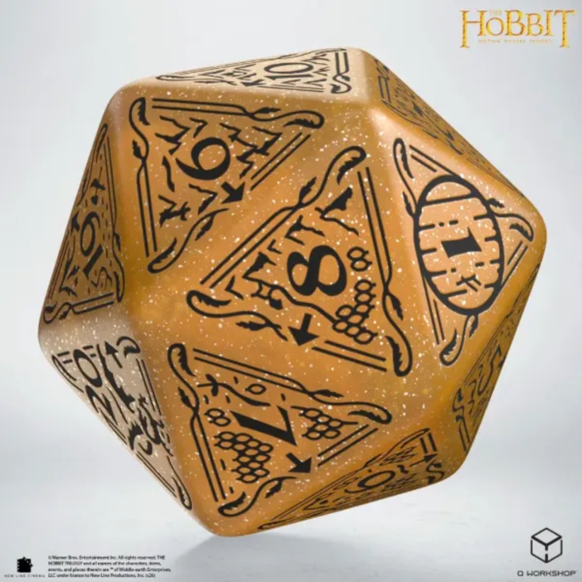 Q-Workshop Solaris TCG Jumbo Die The Hobbit Spindown D20