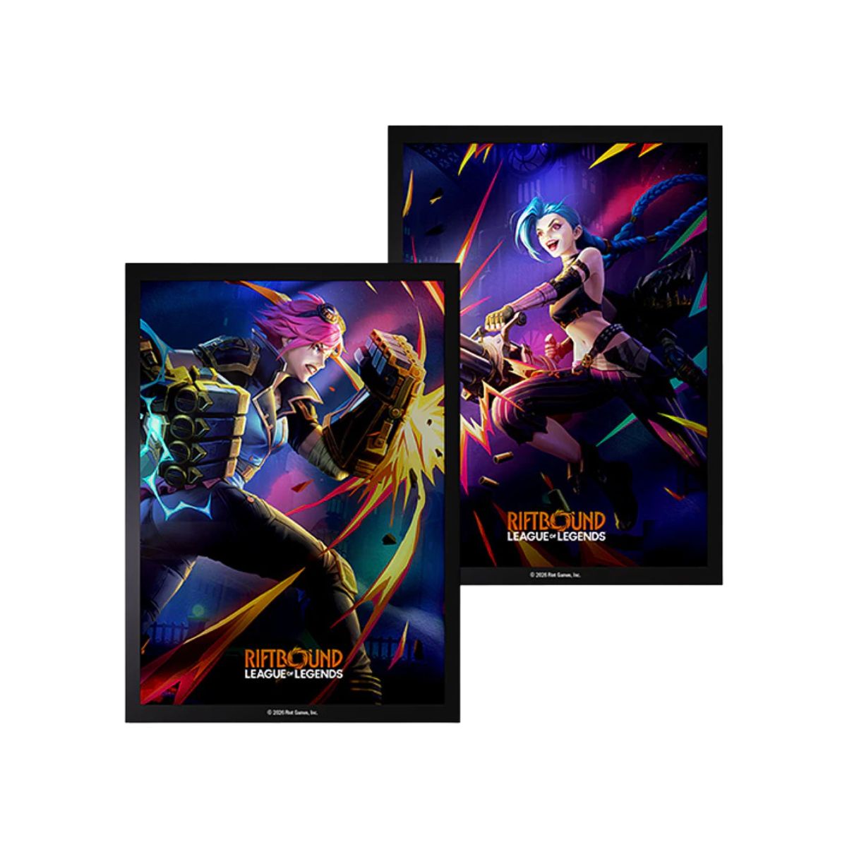 Riftbound Vendetta Art Sleeves Vi vs Jinx