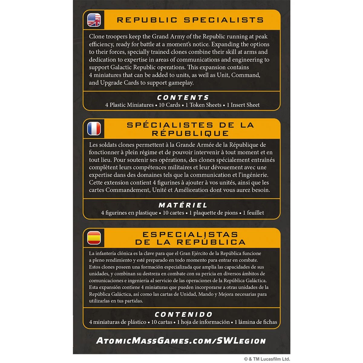 Star Wars Legion - Republic Specialists
