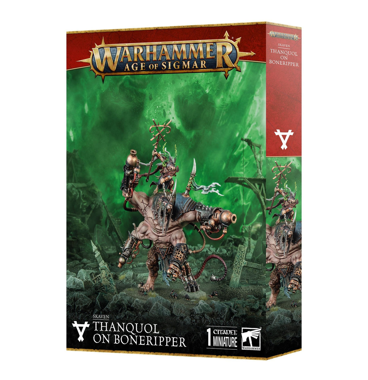 Warhammer Age of Sigmar Skaven Thankquol on Boneripper