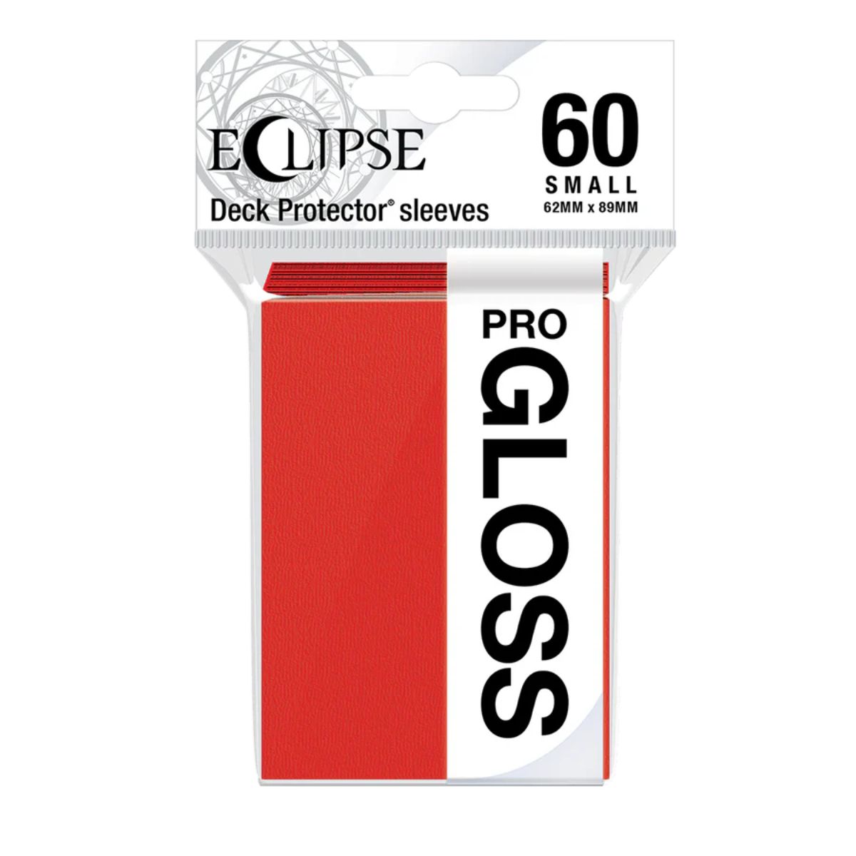 Ultra Pro Eclipse Gloss Small Deck Sleeves 60Stk. Apple Red