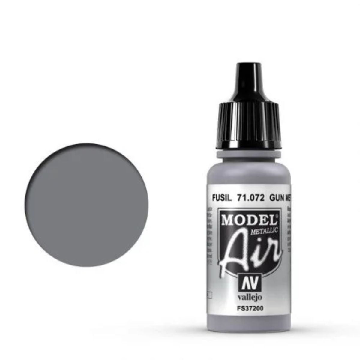 Vallejo Model Air 072 Gun Metal (17 ml)
