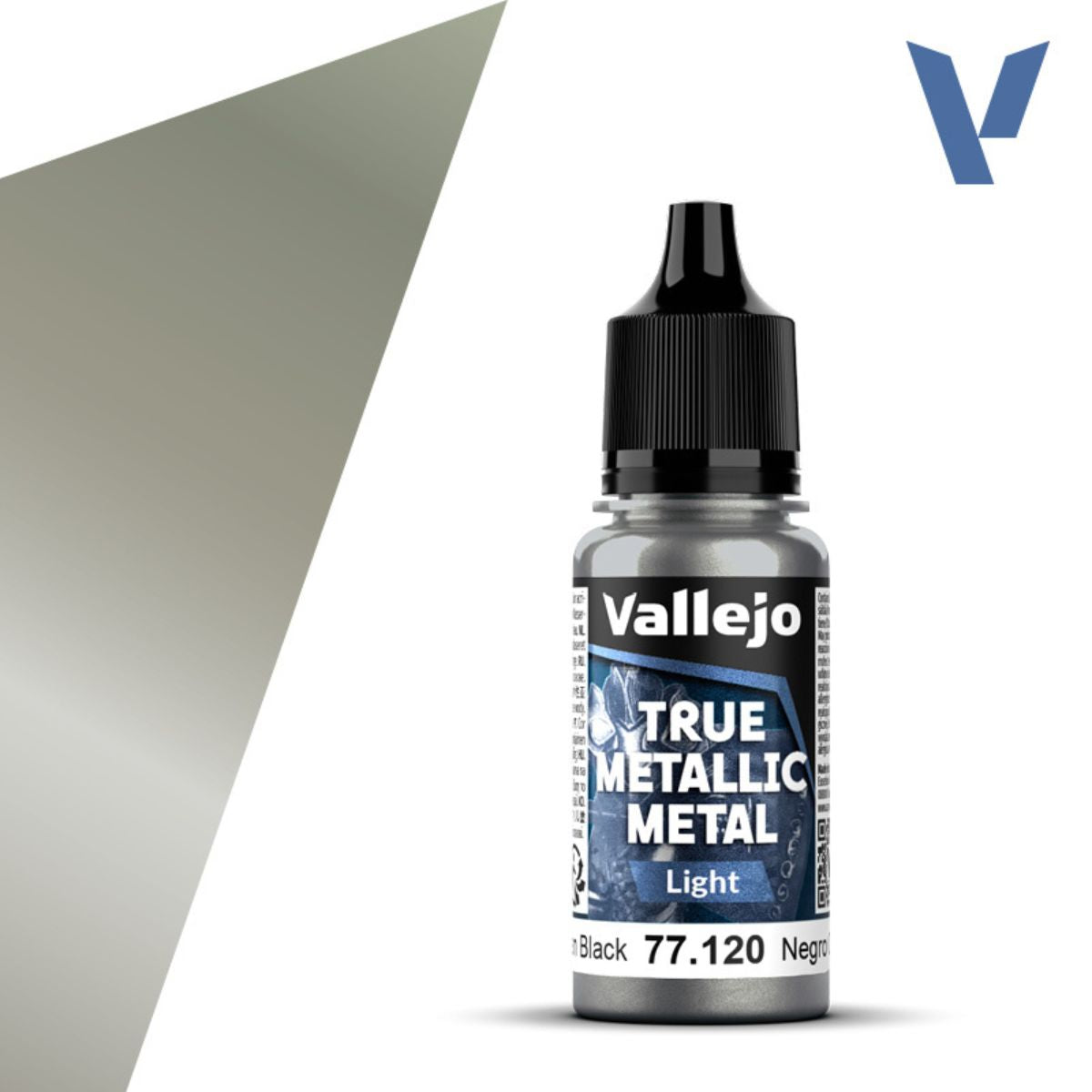 Vallejo Obsidian Black 18 ml - True Metallic Metal Light
