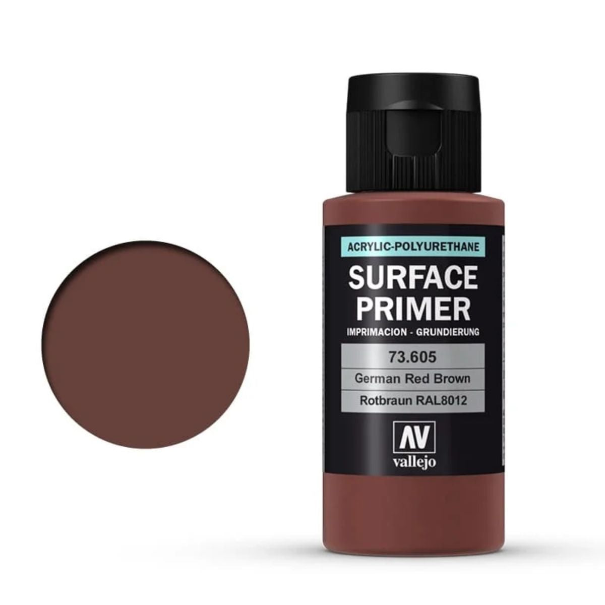 Vallejo Surface Primer German Red Brown (RAL8012) (60 ml)