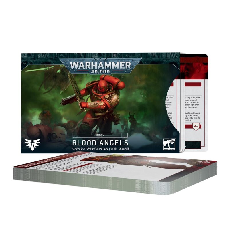 Warhammer 40.000 Blood Angels Index Card Deutsch