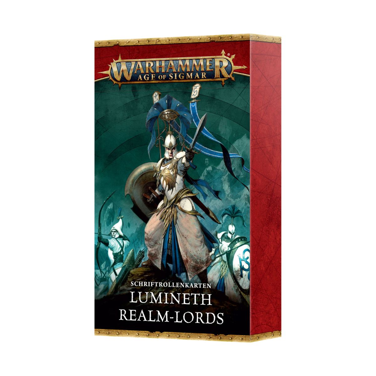 Warhammer Age of Sigmar Lumineth Realm-Lords Warscroll Cards Deutsch