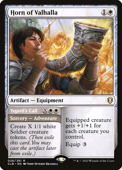 Horn of Valhalla // Ysgard's Call - Back Face