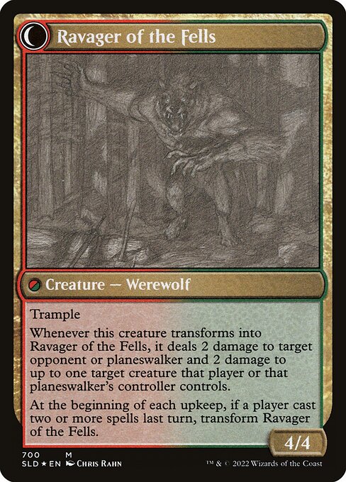 Huntmaster of the Fells // Ravager of the Fells - Back Face