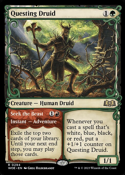 Questing Druid // Seek the Beast - Back Face