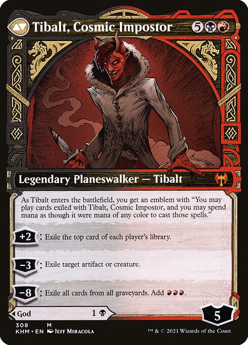 Valki, God of Lies // Tibalt, Cosmic Impostor - Back Face