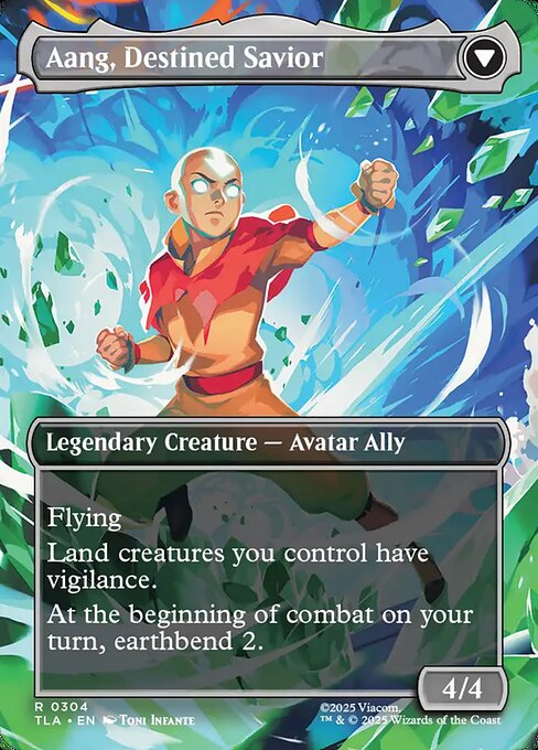 Aang, at the Crossroads // Aang, Destined Savior - Back Face