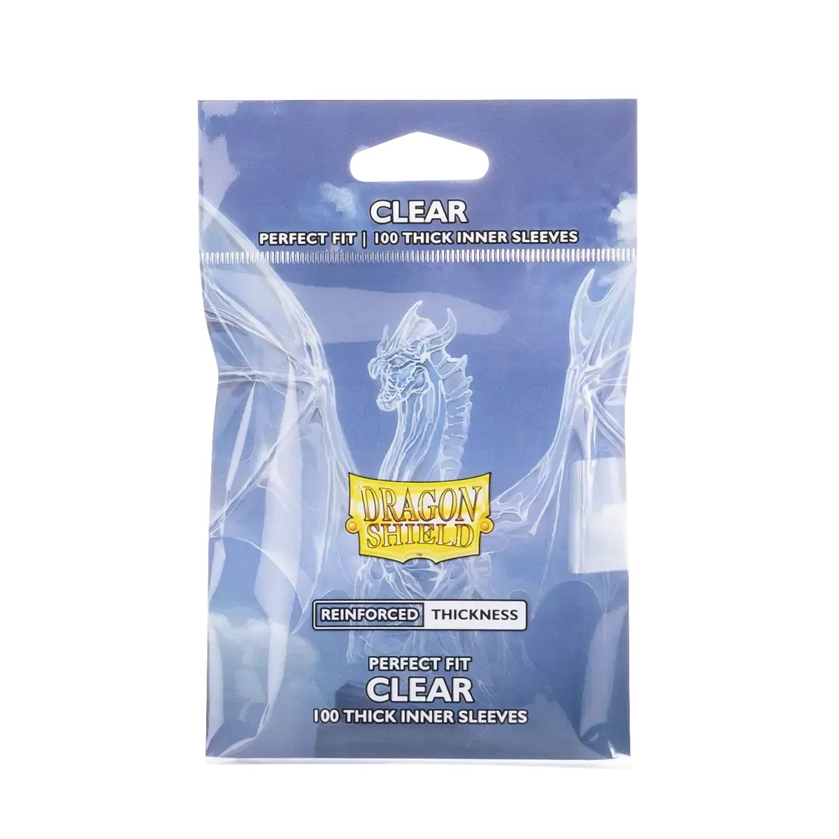 Dragon Shield Standard Size Perfect Fit Thick Inner Sleeves Clear (100 Sleeves)