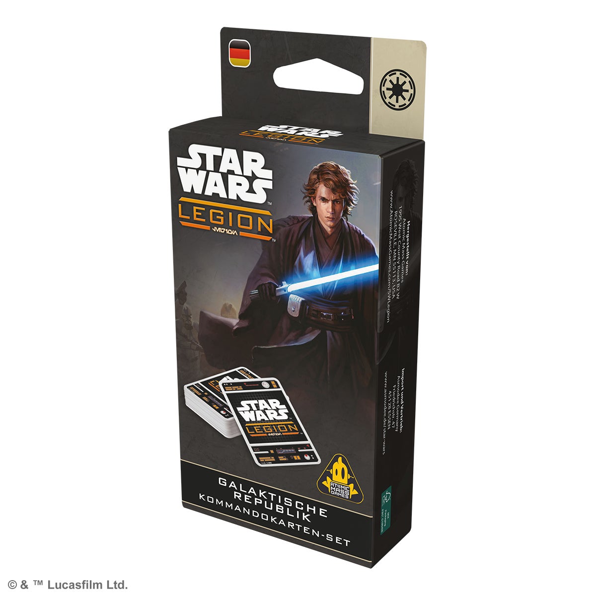 Star Wars: Legion – Galaktische Republik Kommandokarten-Set